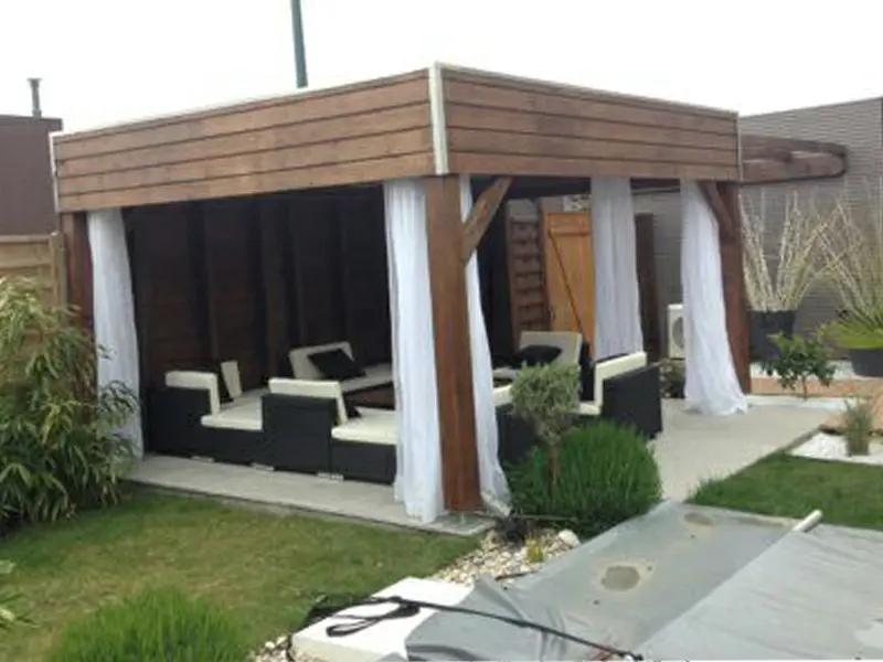 Dulac paysagiste abri de jardin Brignais Laval Rhône